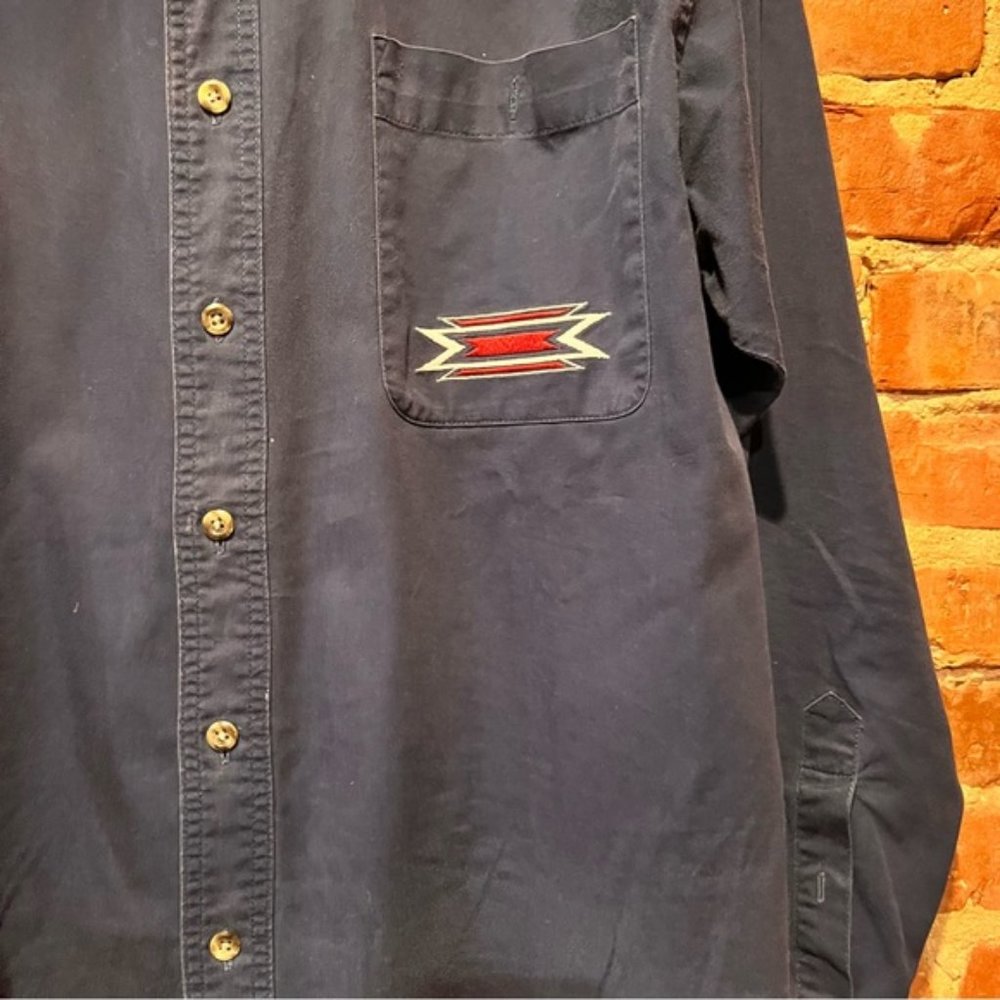 Wrangler Western Shirt One Sleeve Design 100% Cotton Size Medium - Picture 3 of 5